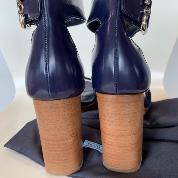Prada stack heel sandals - Picture 2 of 7